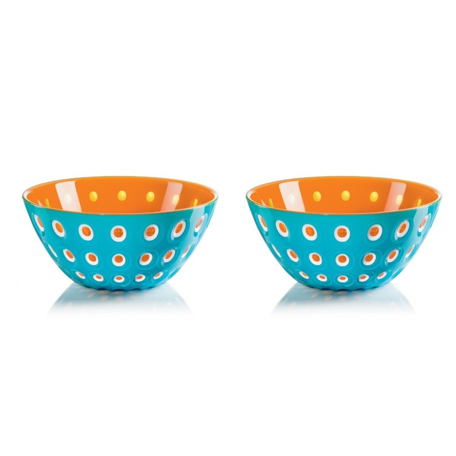 Tavola Guzzini | Set Di 2 Ciotole 12Cm "Le Murrine" Blu/Bianco/Arancio