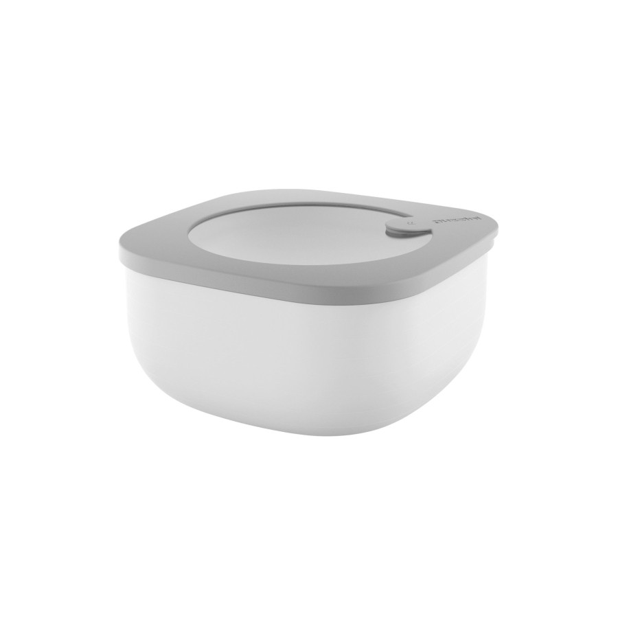 Cucina Guzzini | Store&More - Contenitori Ermetici Bassi Per Frigo/Freezer/ Microonde (M) Grigio Scuro