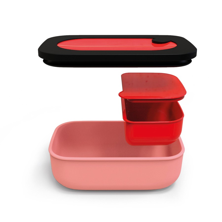 Fuori Casa Guzzini | Lunchbox Con Contenitore Rosso Brillante