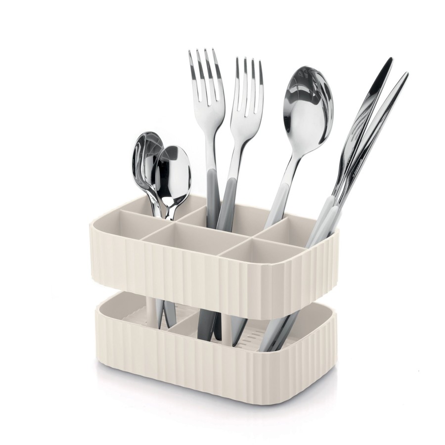 Cucina Guzzini | Tidy&Safe Organizzatore Da Lavello Bianco Latte