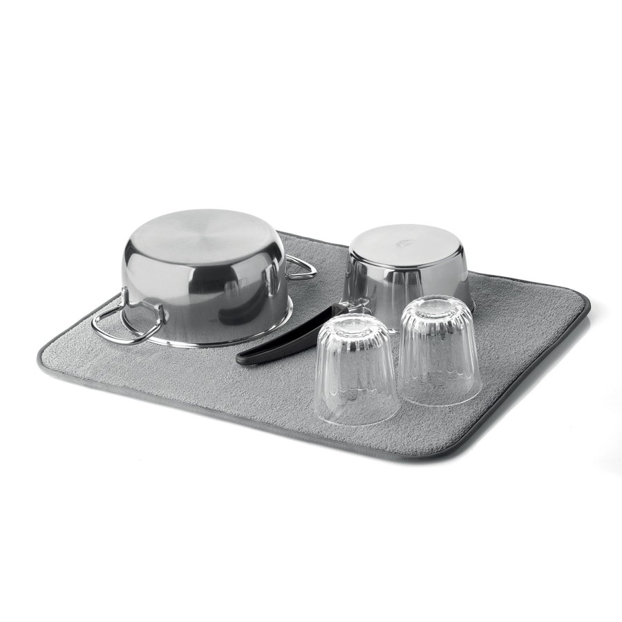 Cucina Guzzini | Dry&Fold Tappetino Universale Scolatutto Grigio Scuro