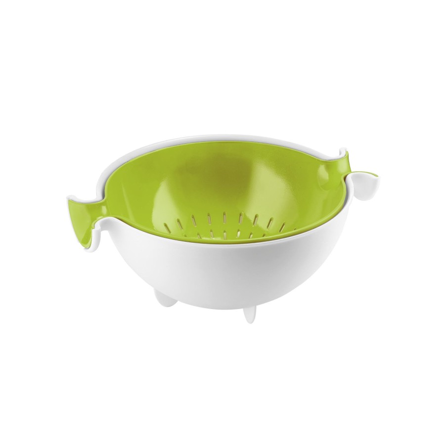 Cucina Guzzini | Set Scolatutto Con Contenitore Verde Mela