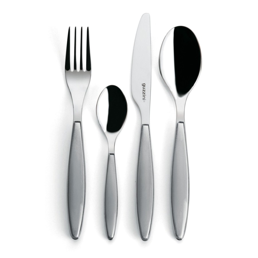 Tavola Guzzini | Set 24 Pcs Posate 'Feeling' Grigio Cielo