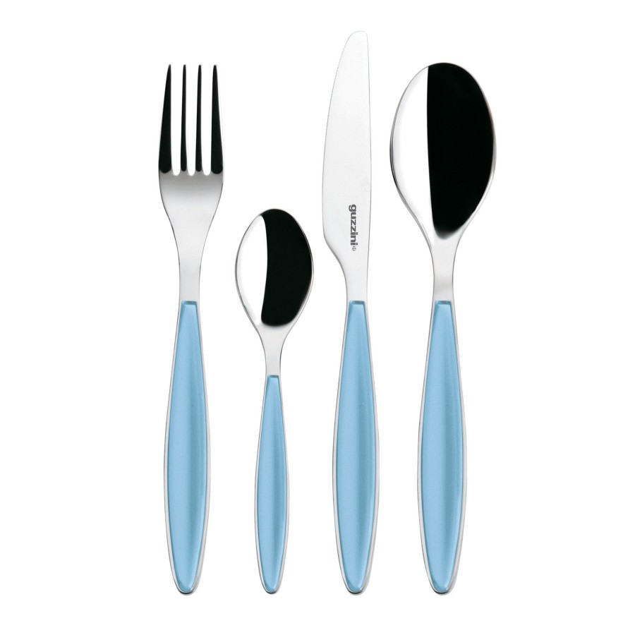 Tavola Guzzini | Set 24 Pcs Posate 'Feeling' Azzurro Mare