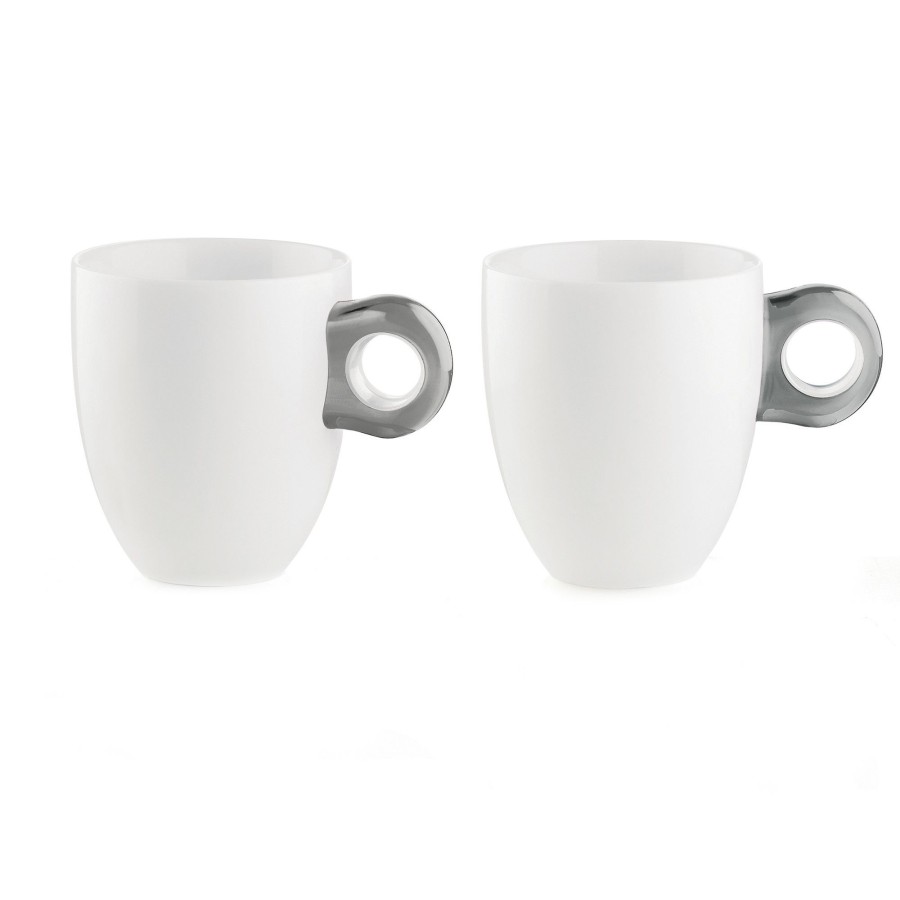 Tavola Guzzini | Set 2 Bicchieri Mug 'Gocce' Grigio Cielo