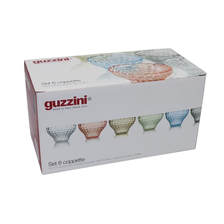 Tavola Guzzini | Set 6 Contenitori Cm.12 Tiffany Colori Decori Vari