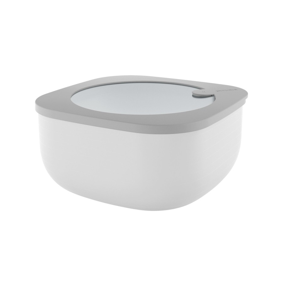 Cucina Guzzini | Store&More - Contenitori Ermetici Bassi Per Frigo/Freezer/ Microonde (L) Grigio Scuro