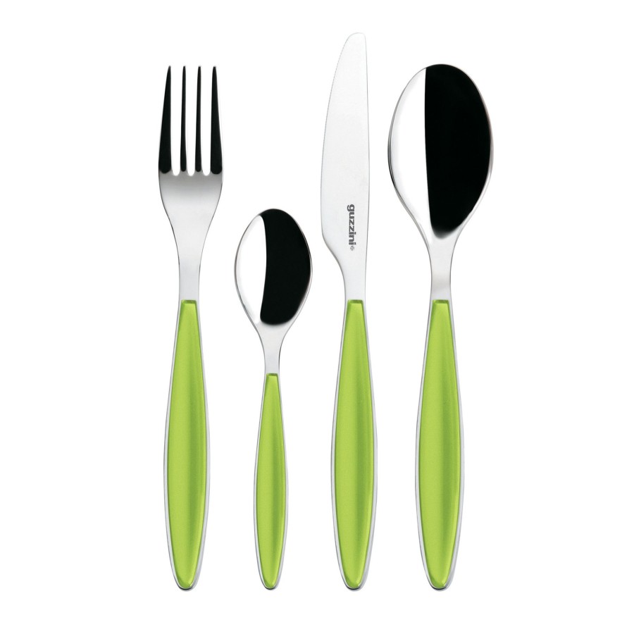 Tavola Guzzini | Set 24 Pcs Posate 'Feeling' Verde Mela