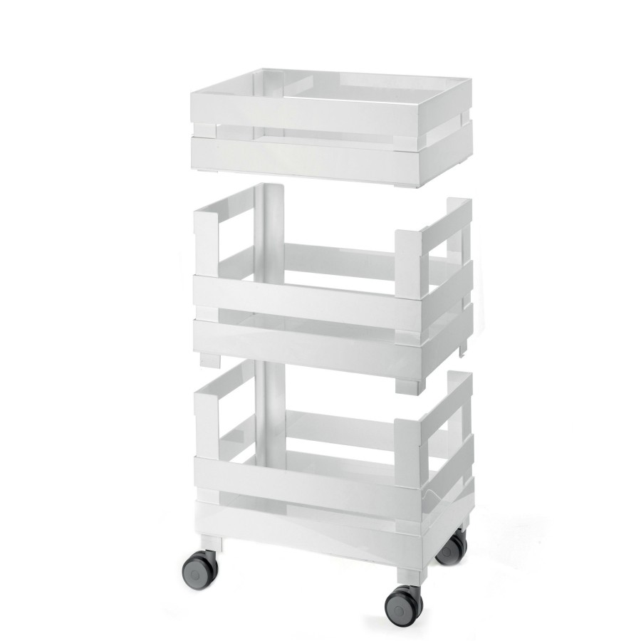 Cucina Guzzini | Tidy&Store - Carrello Organizzatore Basso- Circle Re-Grey