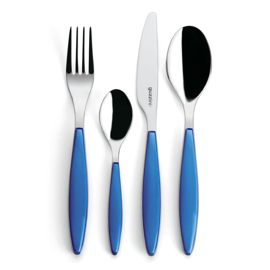 Tavola Guzzini | Set 24 Pcs Posate 'Feeling' Blu Mediterraneo