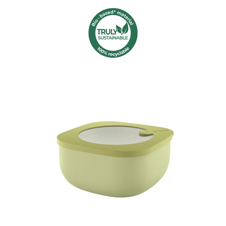 Cucina Guzzini | Store&More Bio Contenitore Ermetico Basso Per Frigo/Freezer/Forno A Microonde M Verde Avocado