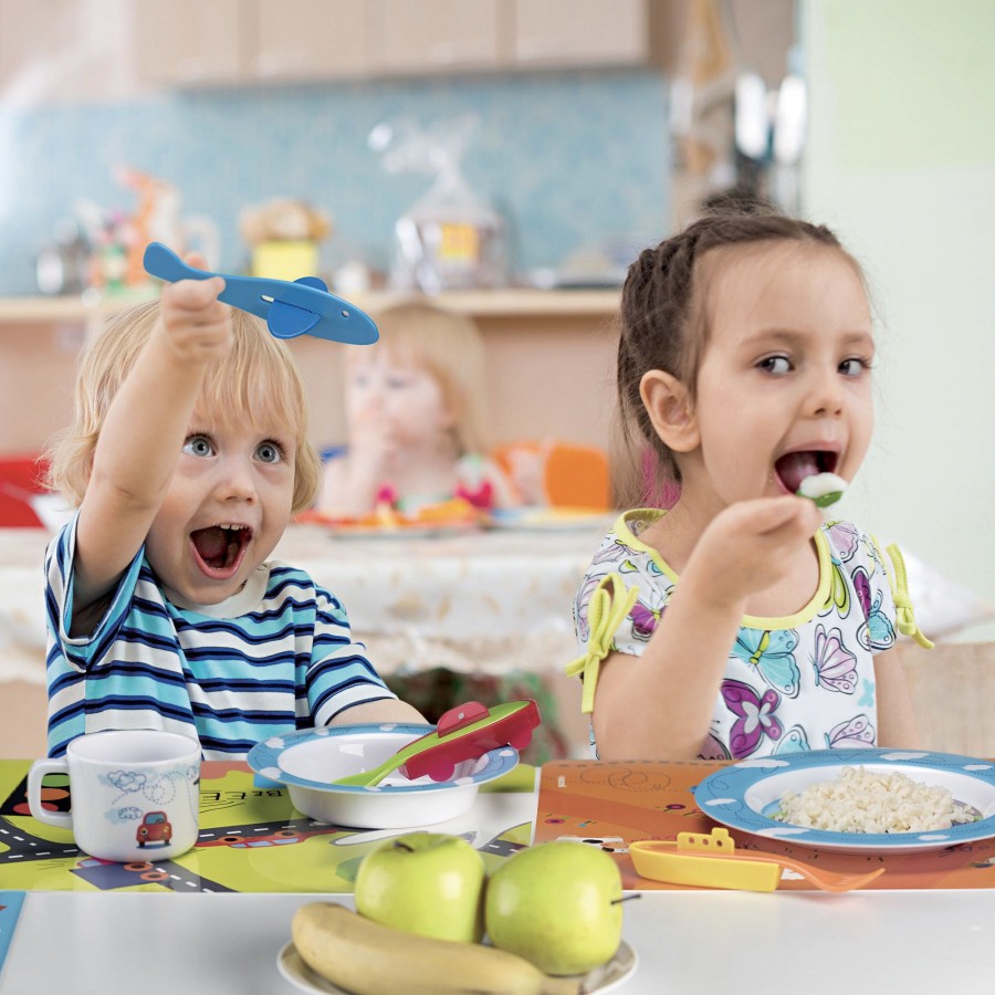 Tavola Guzzini | Set Posto Tavola Traffic 'Bimbi' Colori Decori Vari