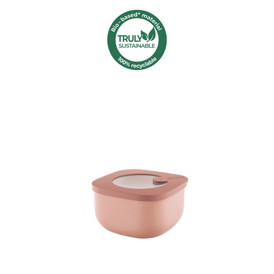 Cucina Guzzini | Store&More Bio Contenitore Ermetico Basso Per Frigo/Freezer/Forno A Microonde S Rosa Fiori Di Pesco