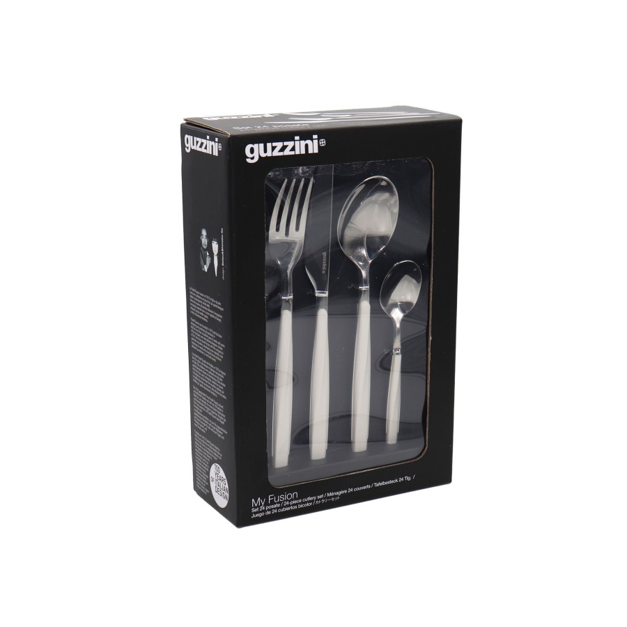 Tavola Guzzini | Set 24 Posate My Fusion Bianco