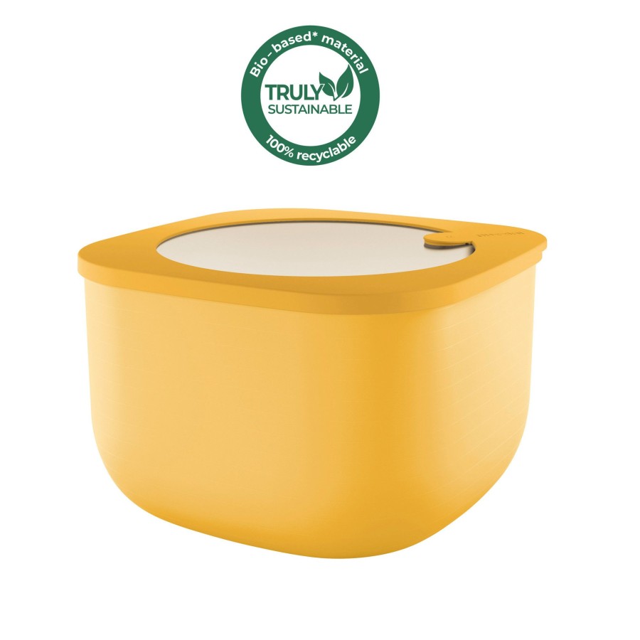 Cucina Guzzini | Store&More Bio Contenitore Ermetico Alto Per Frigo/Freezer/Forno A Microonde L Giallo Mango