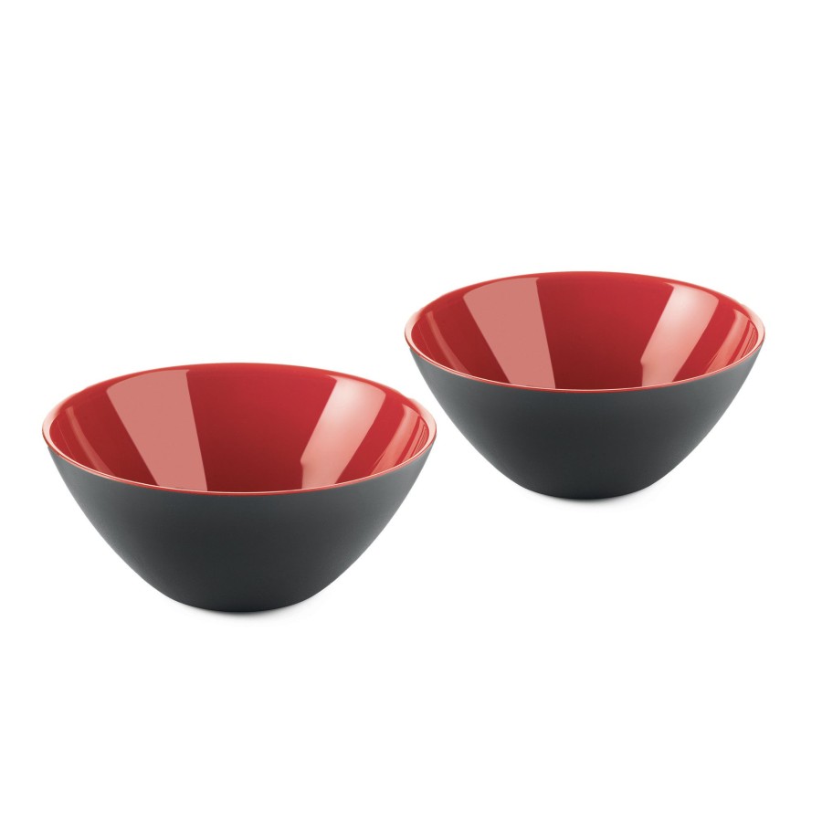 Tavola Guzzini | Set 2 Ciotoline Cm.12 'My Fusion' Nero/Rosso