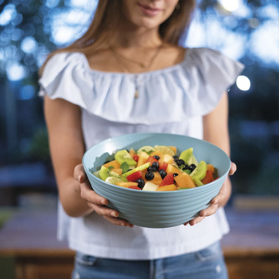 Tavola Guzzini | Contenitore L Con Coperchio Tierra Azzurro Polvere