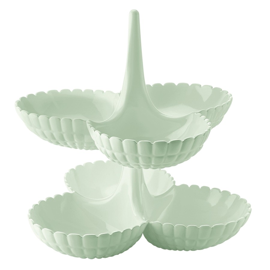 Tavola Guzzini | Set 2 Antipastiere Verde Malva