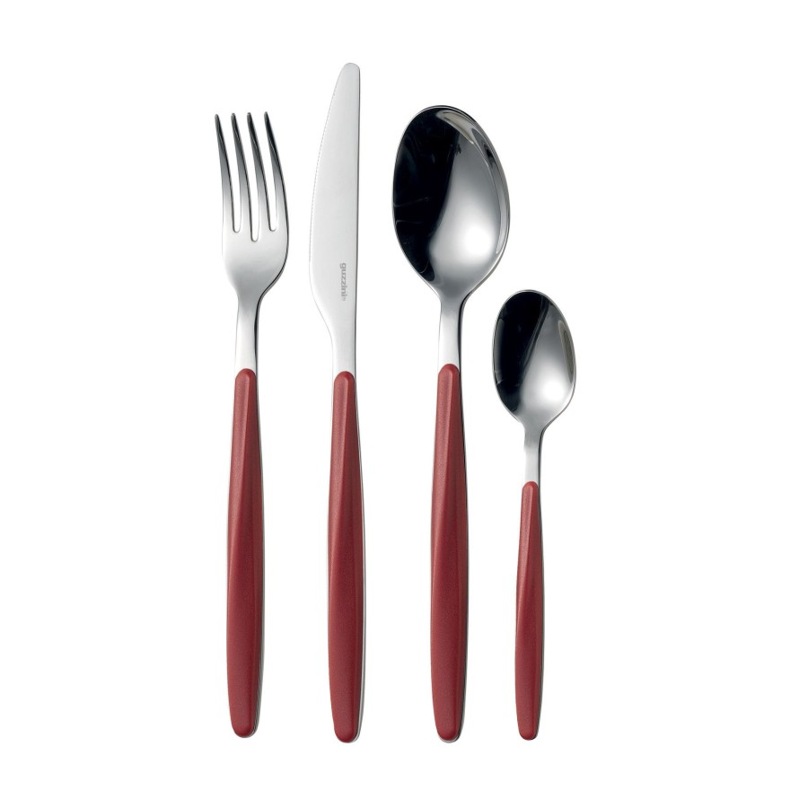 Tavola Guzzini | Set 24 Posate My Fusion Rosso