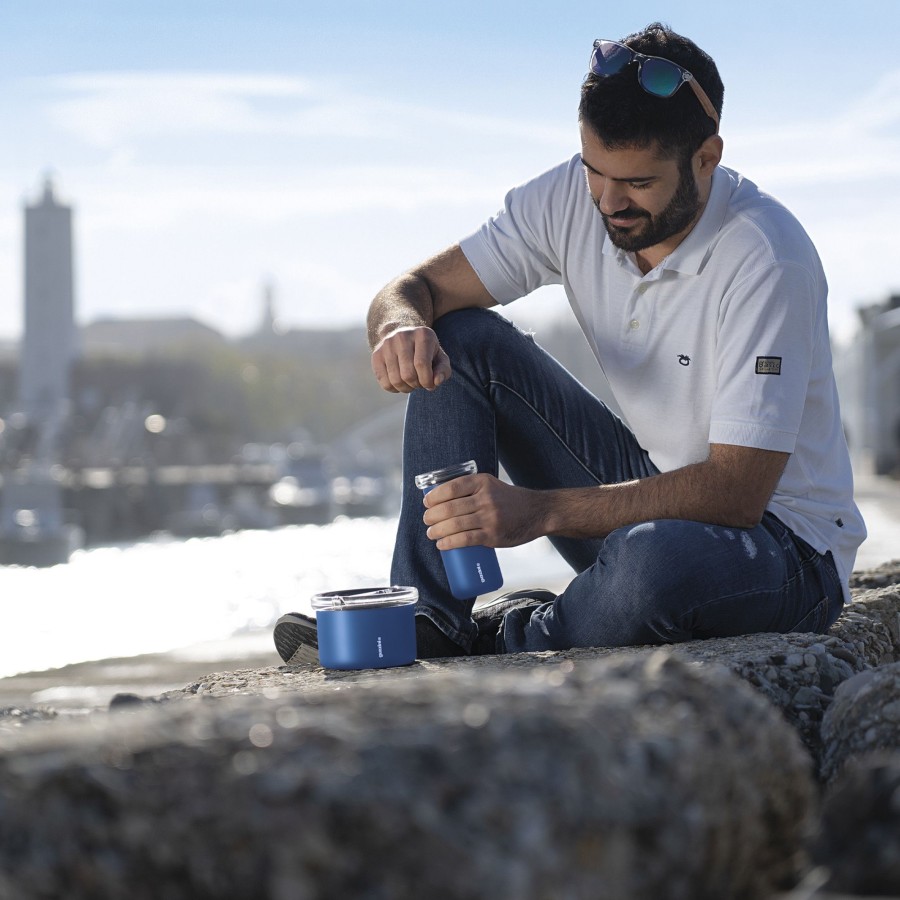 Fuori Casa Guzzini | Energy Mug Termica Da Viaggio Blu Profondo