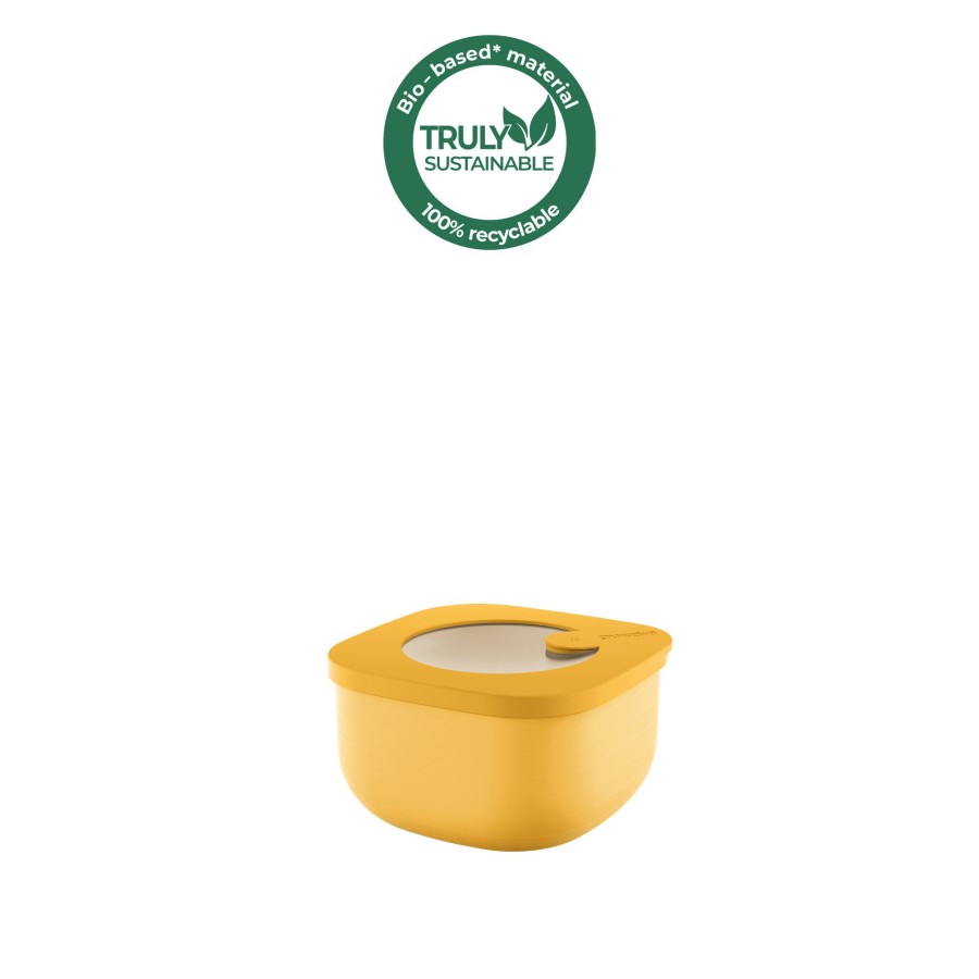 Cucina Guzzini | Store&More Bio Contenitore Ermetico Basso Per Frigo/Freezer/Forno A Microonde S Giallo Mango