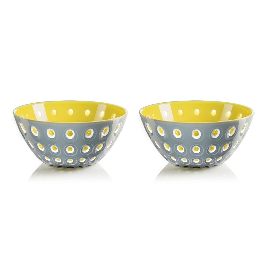 Tavola Guzzini | Set Di 2 Ciotole 12Cm "Le Murrine" Grigio/Giallo