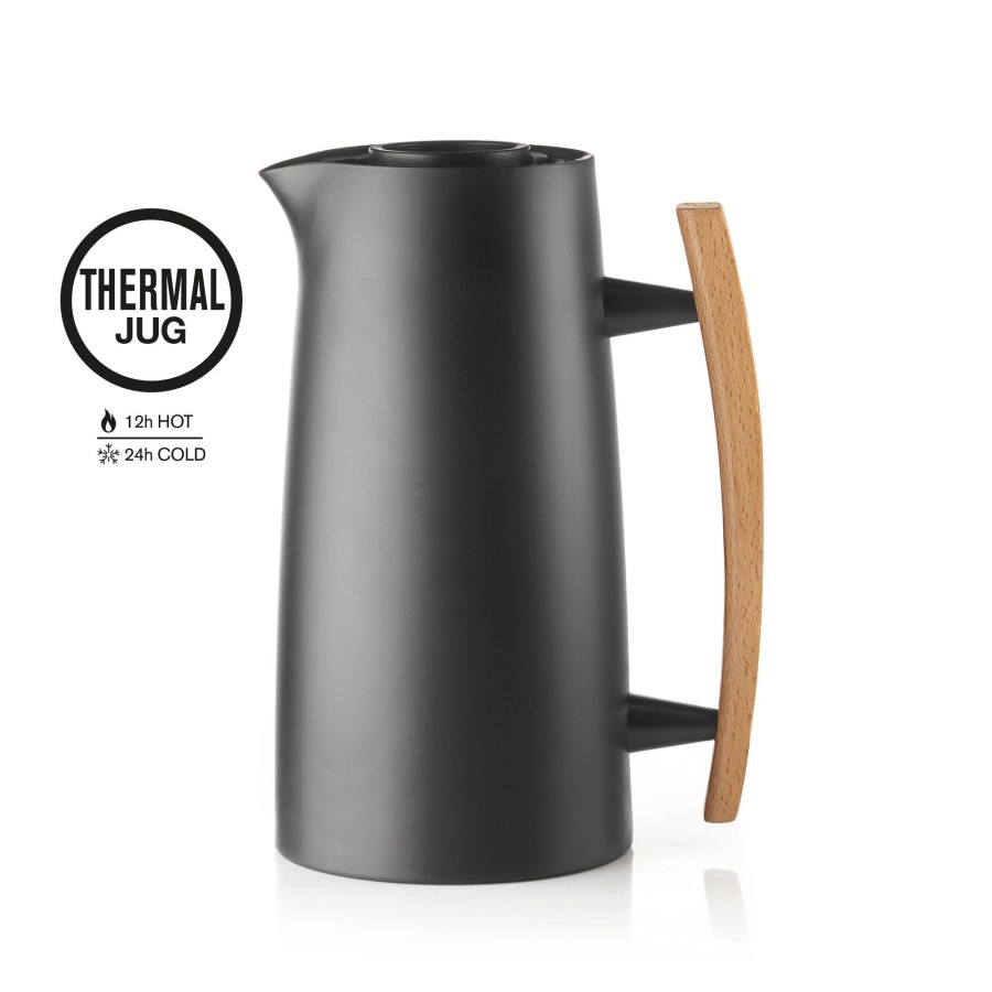 Tavola Guzzini | Riviera U201863 Caraffa Termica 1 Lt Nero