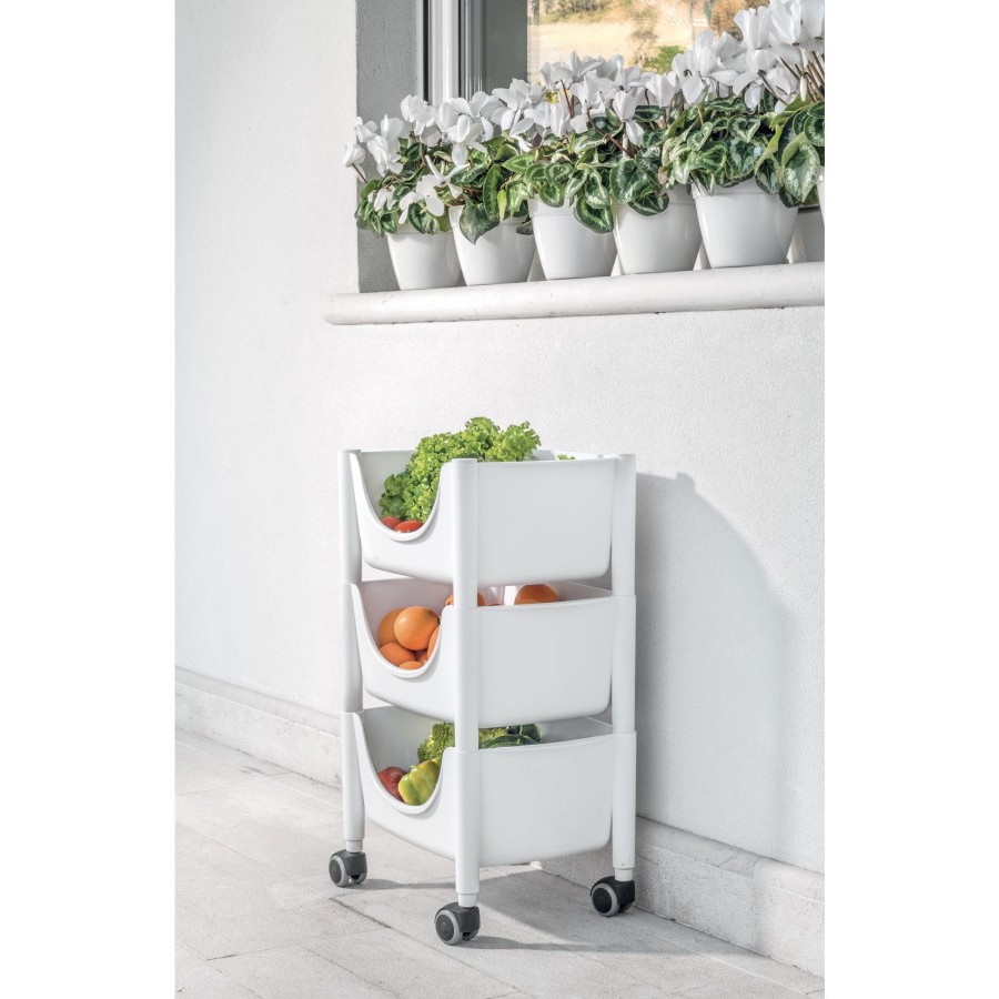 Casa Guzzini | Hold&Roll Carrello Grigio Opaco